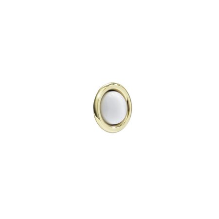 IQ AMERICA DP1101A Low Proifile Wired Gold Polished Brass Rimmed Lighted Doorbell DP1101A